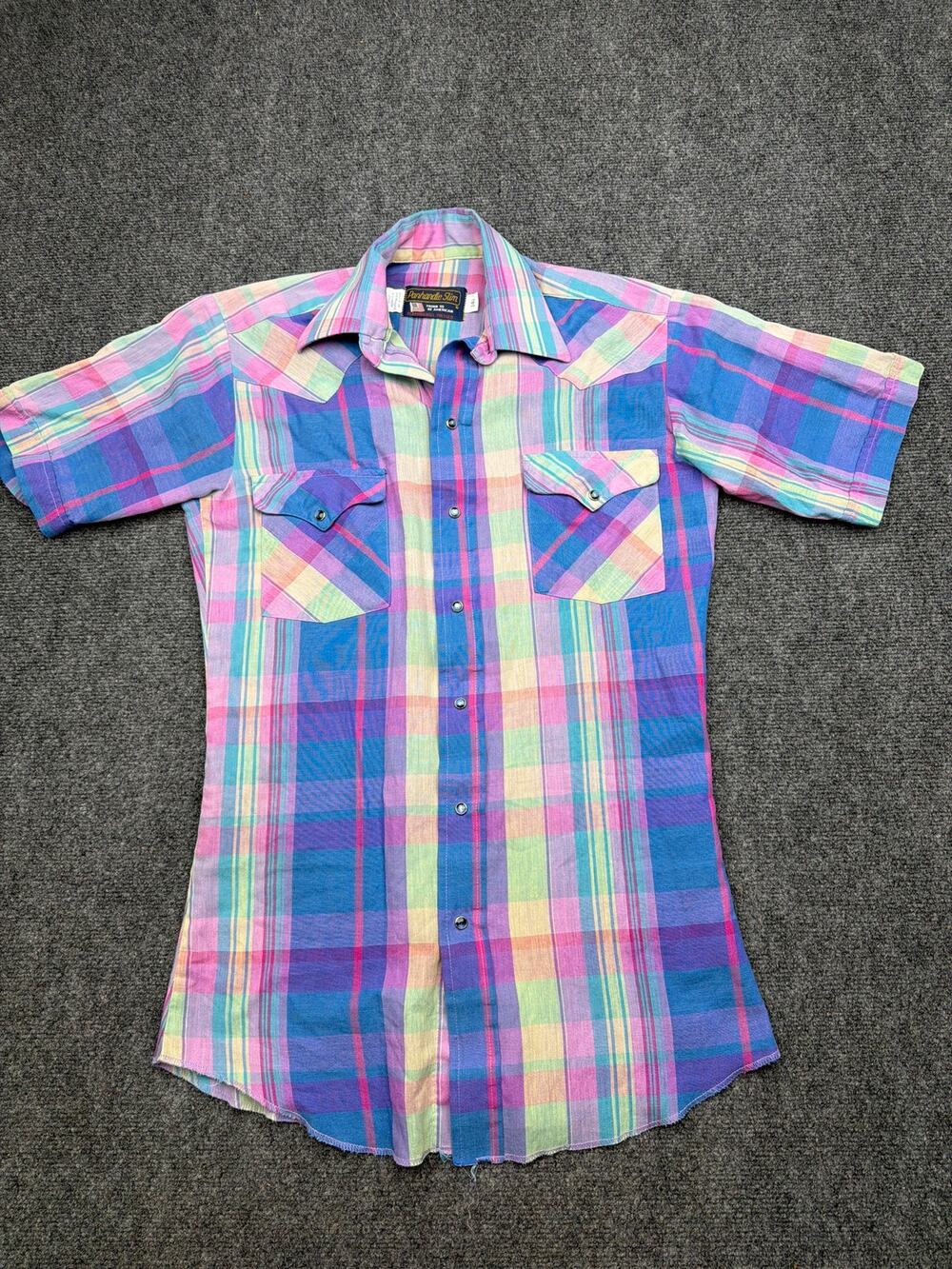 Vintage Panhandle Slim Pearl Snap Western Shirt Size Small
